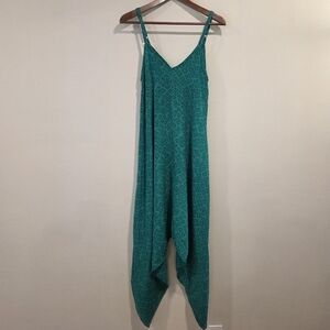 Indie Ella Emerald Green Silk Sleeveless Playsuit Romper Jumpsuit